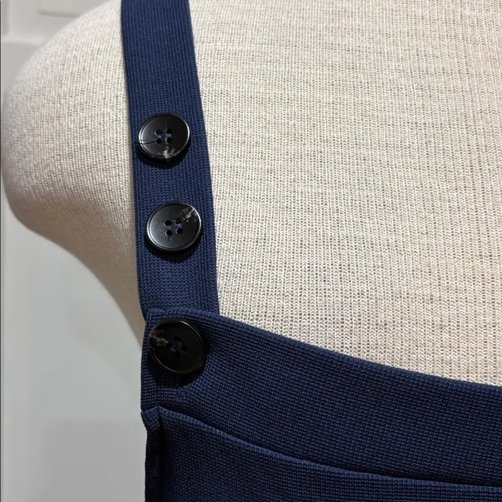 Halara navy blue overalls cozy and comfortable wide leg - Picture 3 of 9